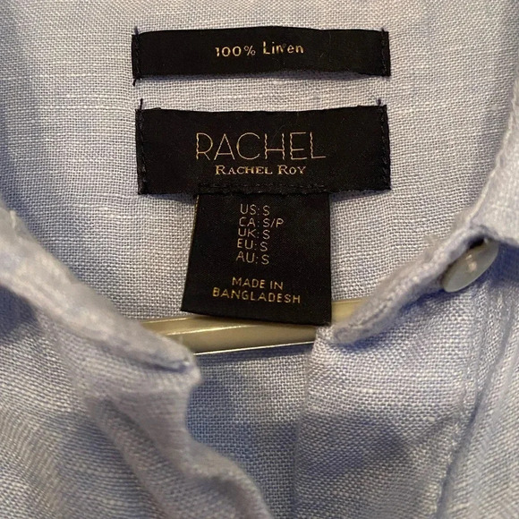 Rachel Roy Relax Fit Linen Women’s Top - Picture 2 of 3